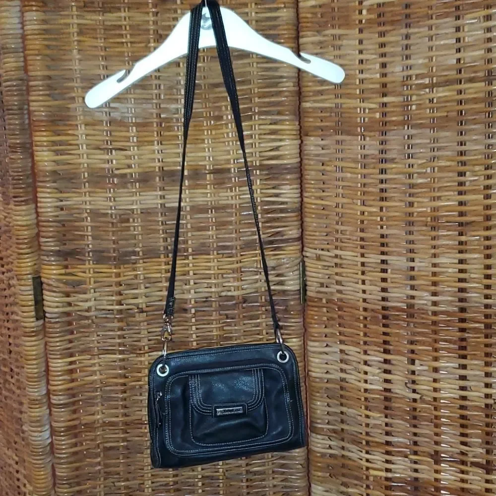 Tignanello Black Leather Purse